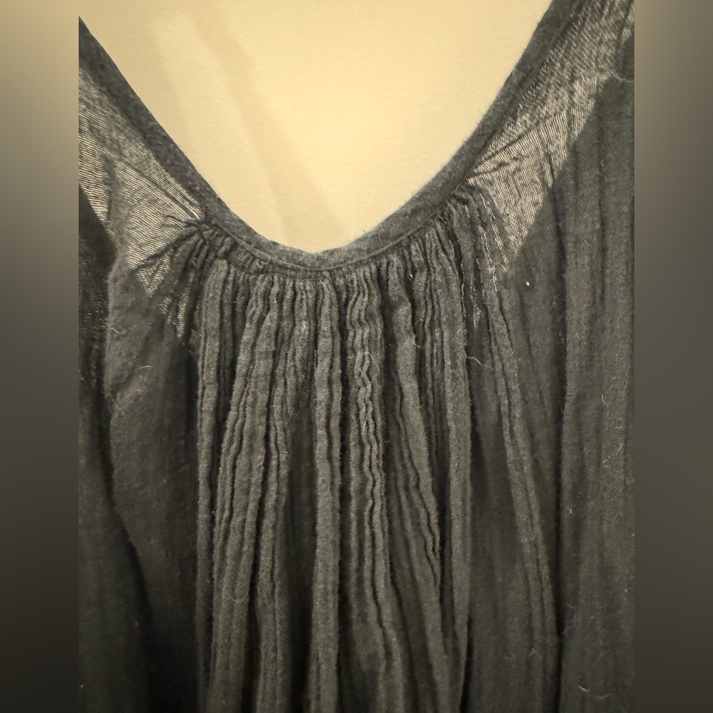 OMNIA Tulum Akumal Raw gauze dress black size small - Picture 10 of 13